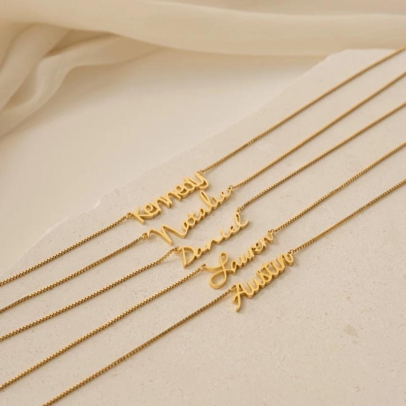 Personalized Handmade Name Necklace Customized Custom