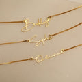 Personalized Handmade Name Necklace Customized Custom