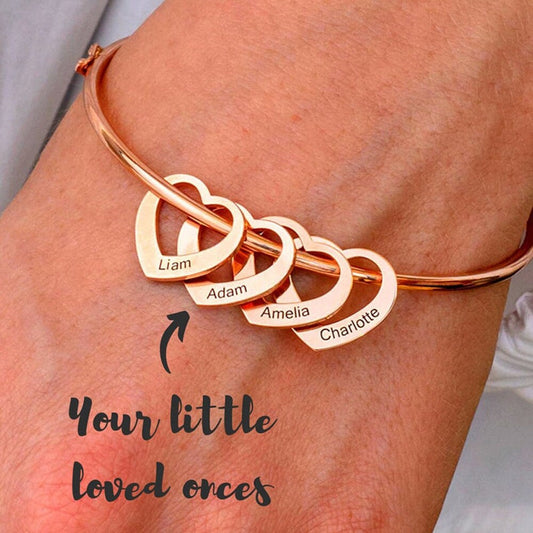 Personalized Love Charms Bracelet Name Bangle