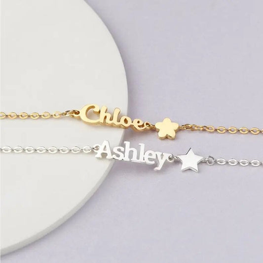 Personalized Baby Bracelet Custom Name Emoji Bracelet Engraved Baby Bangle