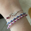 Custom Name Bracelet Personalized Birthstone Name