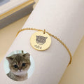 Personalized Custom Pet Portrait Bracelet Pet Memorial Charms