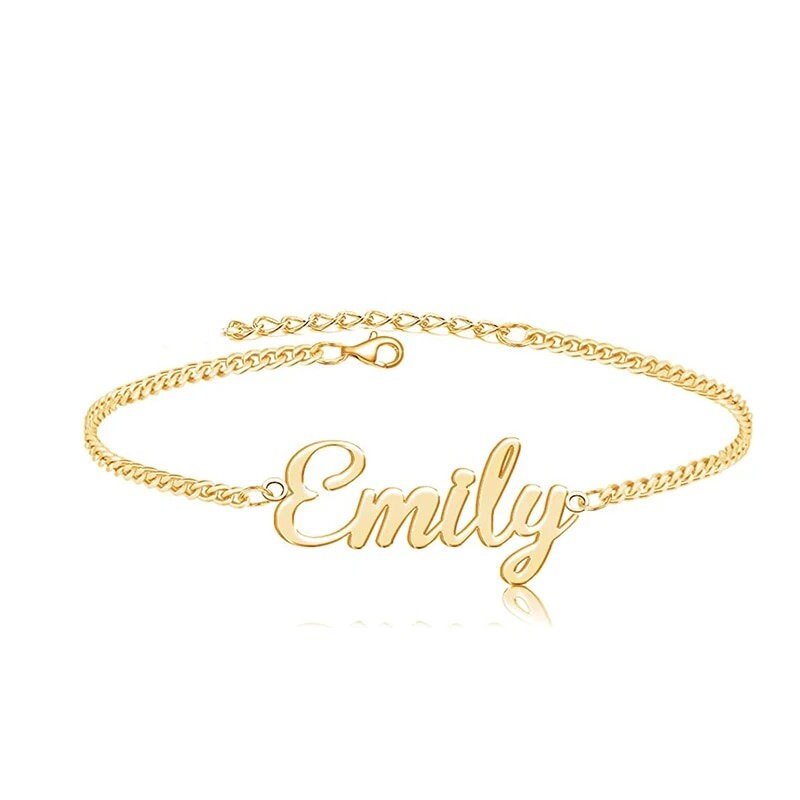 Custom Name Bracelet Cuban Chain Personalized