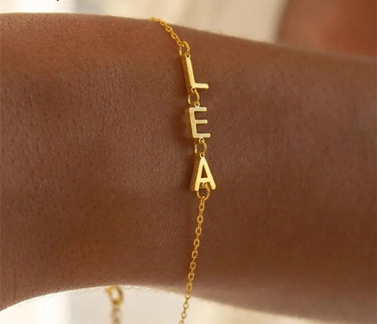 Custom Name Initial Letter Bracelet