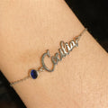 Custom Name Bracelet Personalized Birthstone Name