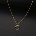 18K Gold Elegant Hollow Heart Necklace Jewelry Pendant 's Fashion Jewelry Friendship Necklace Chain Charm Best Friend Gift Jewelry Gift