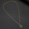 18K Gold Elegant Hollow Heart Necklace Jewelry Pendant 's Fashion Jewelry Friendship Necklace Chain Charm Best Friend Gift Jewelry Gift