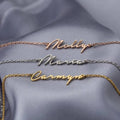 18K Gold Plated Personalized Name Bracelet, Customized Name Bracelet Handcrafted Custom Jewelry, Nameplate Jewelry Gift For Mom, For Her