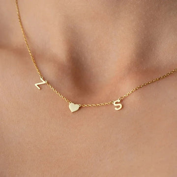 18K Gold Plated Personalized Initial Letter Necklace Custom Name Jewelry Tiny Initial Necklace Customized Jewelry Gift, Letter Charm Choker