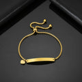 18K Gold Plated Personalized Baby Bracelet Customized Name Jewelry Nameplate Engraved Baby Bangle Custom Children's Jewelry For Baby Gift