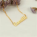 18K Gold Plated Personalized Name Necklace, Customized Name Necklace Handcrafted Custom Jewelry, Nameplate Pendant Gifts For Mom, For Her