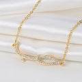 18K Gold Plated Personalized Arabic Calligraphy Crystal Arabic Word 