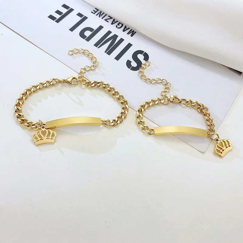 18K Gold Plated Personalized Baby Bracelet Customized Name Jewelry Nameplate Engraved Baby Bangle Custom Children's Jewelry For Baby Gift