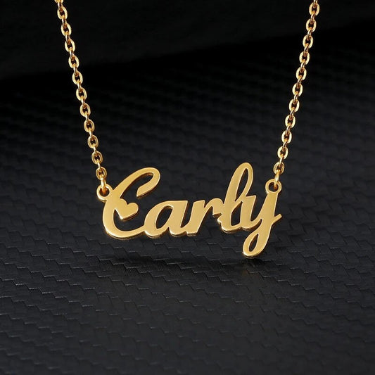 18K Gold Plated Children Personalized Name Necklace Customized Kids Name Necklace Custom Handcrafted Jewelry Gift For Kids, Children Jewelry