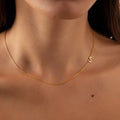 18K Gold Plated Personalized Initial Letter Necklace Custom Name Jewelry Tiny Initial Necklace Customized Jewelry Gift, Letter Charm Choker