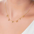 18K Gold Plated Personalized Initial Letter Necklace Custom Name Jewelry Tiny Initial Necklace Customized Jewelry Gift, Letter Charm Choker