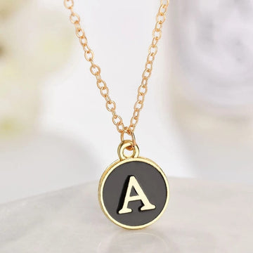 18K Gold Plated Personalized Initial Charm Letter Necklace Customized A-Z Custom Pendant Necklace Jewelry Dainty Minimalist Handmade Gift