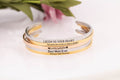 18K Gold Plated 4mm Engraved Text Name Bangle Personalized Cuff Bracelet Gift Customized Bracelet Custom Jewelry Gift For Mom, Jewelry Gift