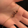 18K Gold Plated Personalized Arabic Calligraphy Crystal Arabic Word 