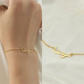 18K Gold Plated Personalized Arabic Calligraphy Crystal Arabic Word 