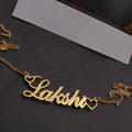 18K Gold Plated Personalized Name Necklace, Customized Name Necklace Handcrafted Custom Jewelry, Nameplate Pendant Gifts For Mom, For Her