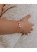 18K Gold Plated Personalized Baby Bracelet Customized Name Jewelry Nameplate Engraved Baby Bangle Custom Children's Jewelry For Baby Gift