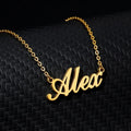 18K Gold Plated Children Personalized Name Necklace Customized Kids Name Necklace Custom Handcrafted Jewelry Gift For Kids, Children Jewelry