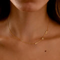 18K Gold Plated Personalized Initial Letter Necklace Custom Name Jewelry Tiny Initial Necklace Customized Jewelry Gift, Letter Charm Choker