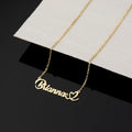 18K Gold Plated Personalized Name Heart Necklace Customized Name Necklace Handcrafted Jewelry Custom Nameplate Pendant Gift For Mom, Wife