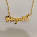 18K Gold Plated Personalized Name Heart Necklace Customized Name Necklace Handcrafted Jewelry Custom Nameplate Pendant Gift For Mom, Wife