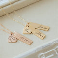 Custom Name Bar Necklace Personalized