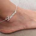 18K Gold Plated Personalized Name Anklet, Customized Name Anklet, Custom Jewelry Handcrafted Gift For Her, Body Jewelry, Personalized Gifts