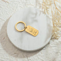 18K Gold Plated Personalized Photo Keychain Custom Picture Keychain Personalized Jewelry Customized Pic Keyring Doubled Sided Text Keychain