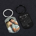 18K Gold Plated Personalized Photo Keychain Custom Picture Keychain Personalized Jewelry Customized Pic Keyring Doubled Sided Text Keychain